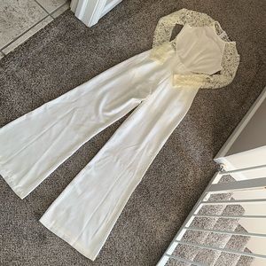 White lace jumpsuit